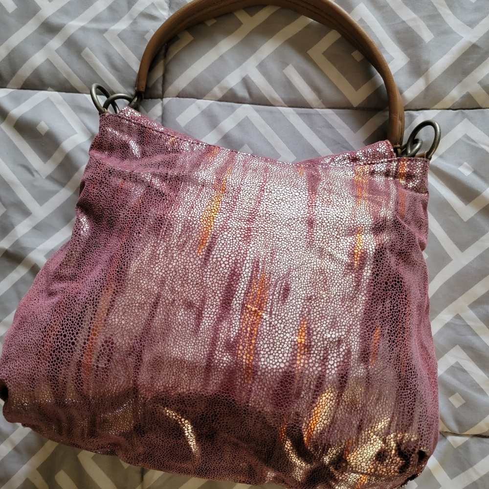 🔥SALE🔥MALINI MURJANI |SHOULDER  SPARKLY LEATHER HOBO BAG - Picture 11 of 16